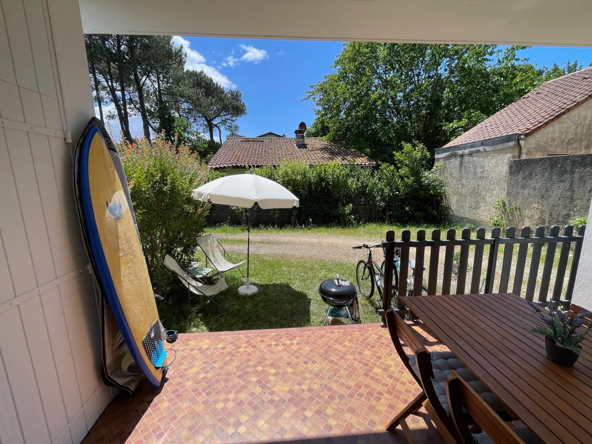 Appartement Avec Chambre, Terrasse Et Jardinet Proche Plage, Foret Pins, Piste Cyclable, Lac Mimizan Exterior foto