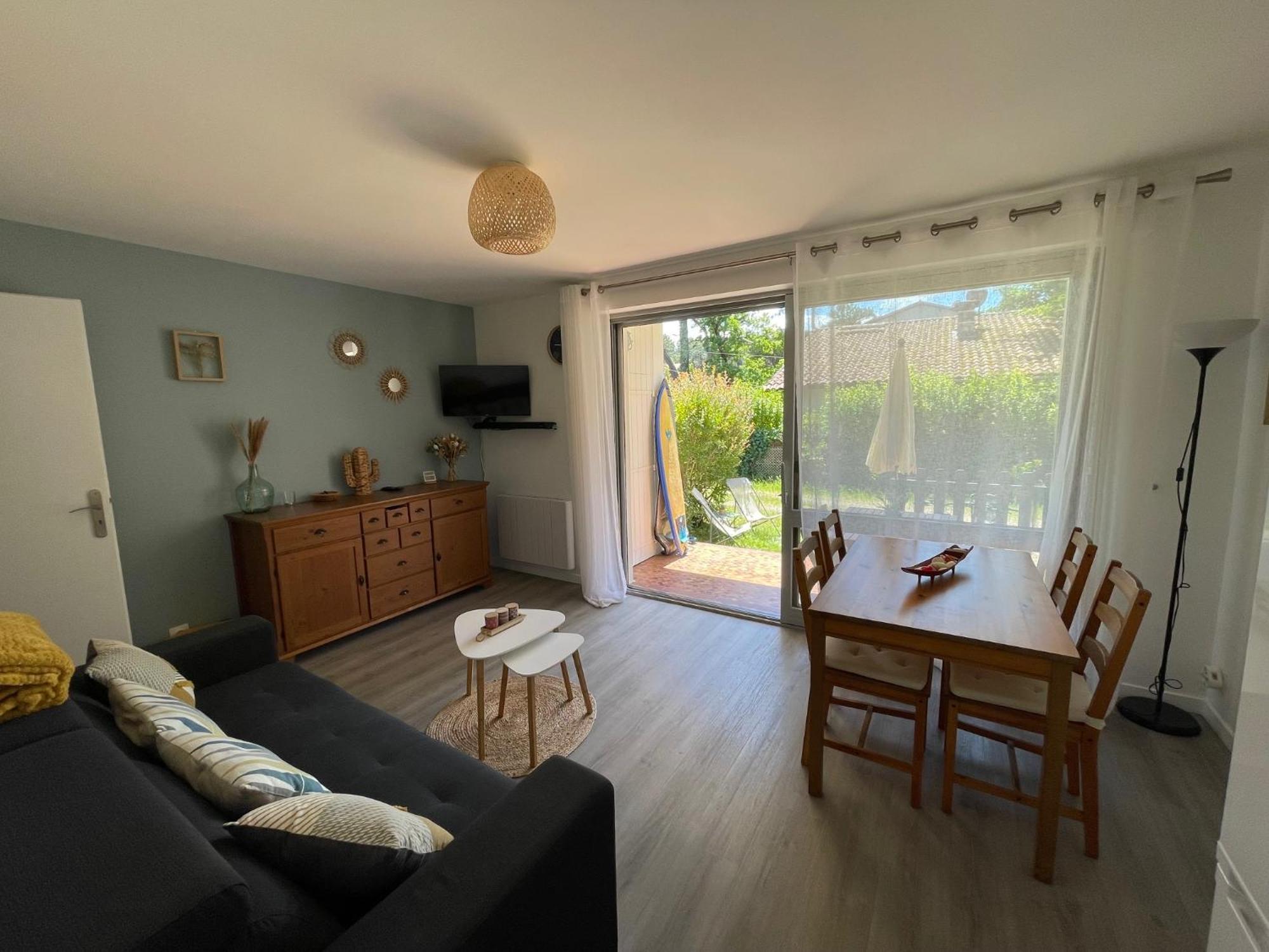Appartement Avec Chambre, Terrasse Et Jardinet Proche Plage, Foret Pins, Piste Cyclable, Lac Mimizan Exterior foto